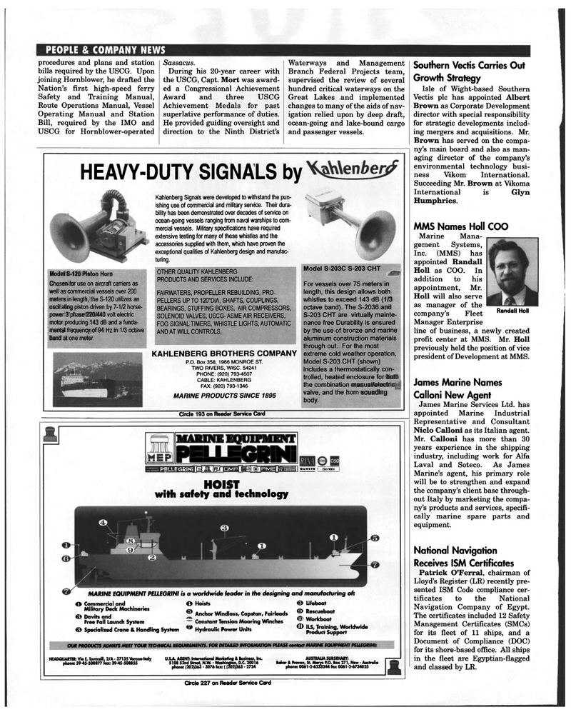 Maritime Reporter Magazine, page 104,  Jun 1998