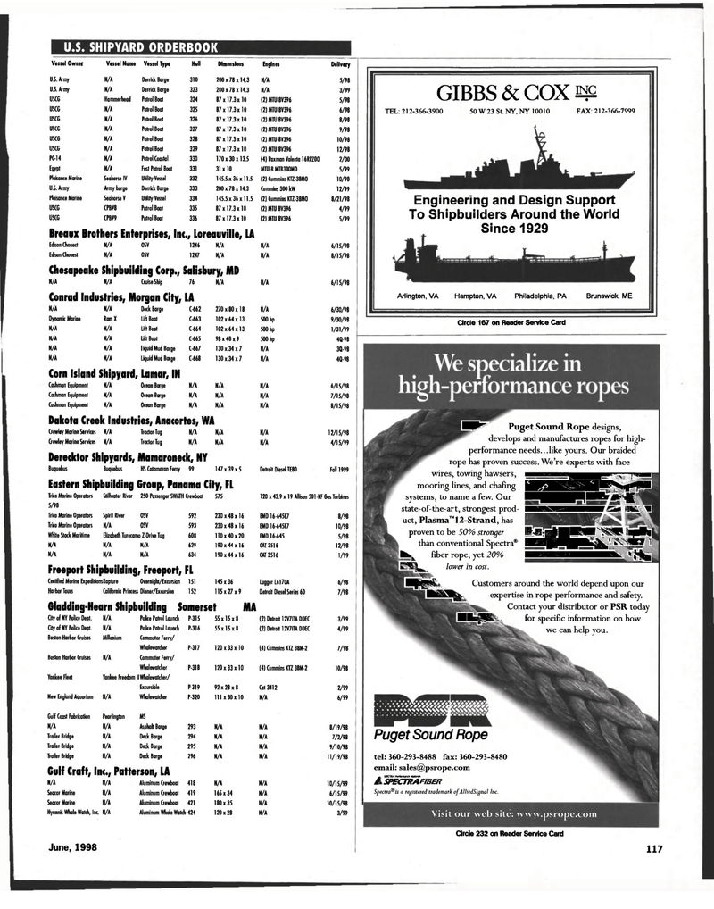 Maritime Reporter Magazine, page 115,  Jun 1998