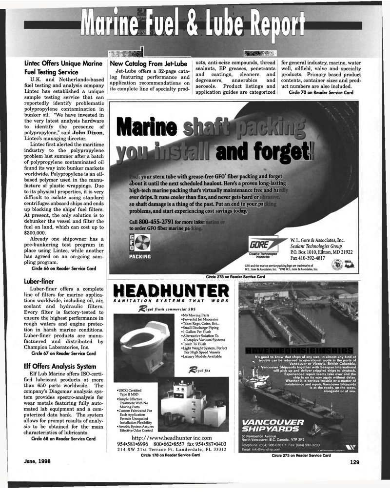 Maritime Reporter Magazine, page 127,  Jun 1998
