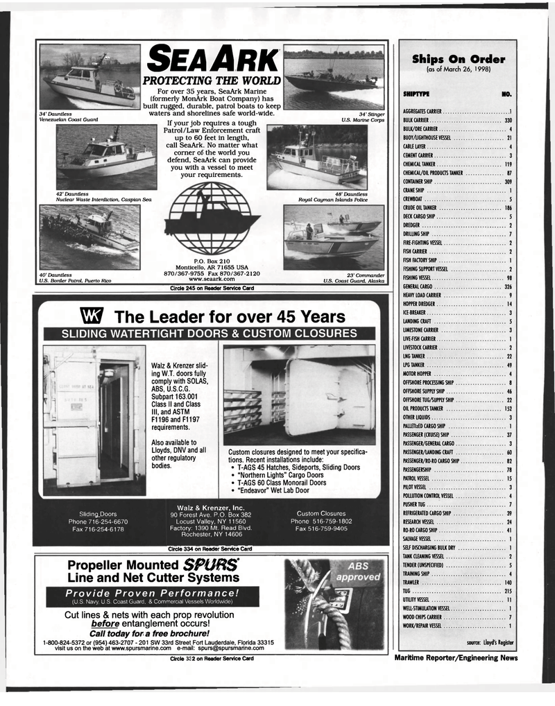 Maritime Reporter Magazine, page 142,  Jun 1998