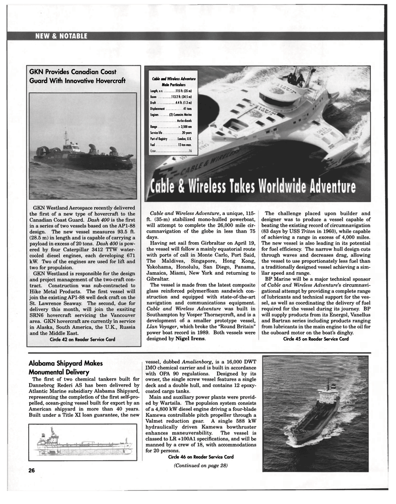 Maritime Reporter Magazine, page 26,  Jun 1998
