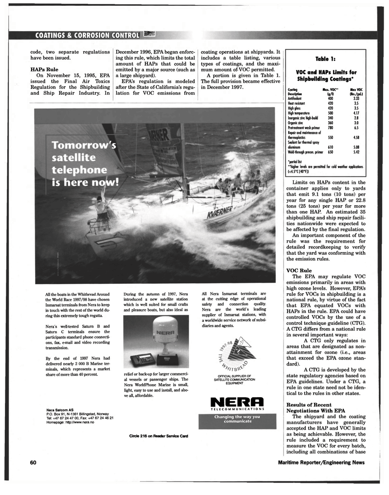 Maritime Reporter Magazine, page 81,  Jun 1998
