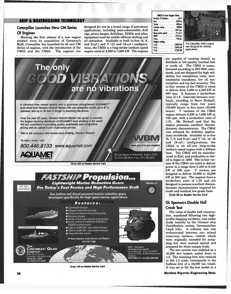 Maritime Reporter Magazine, page 96,  Jun 1998