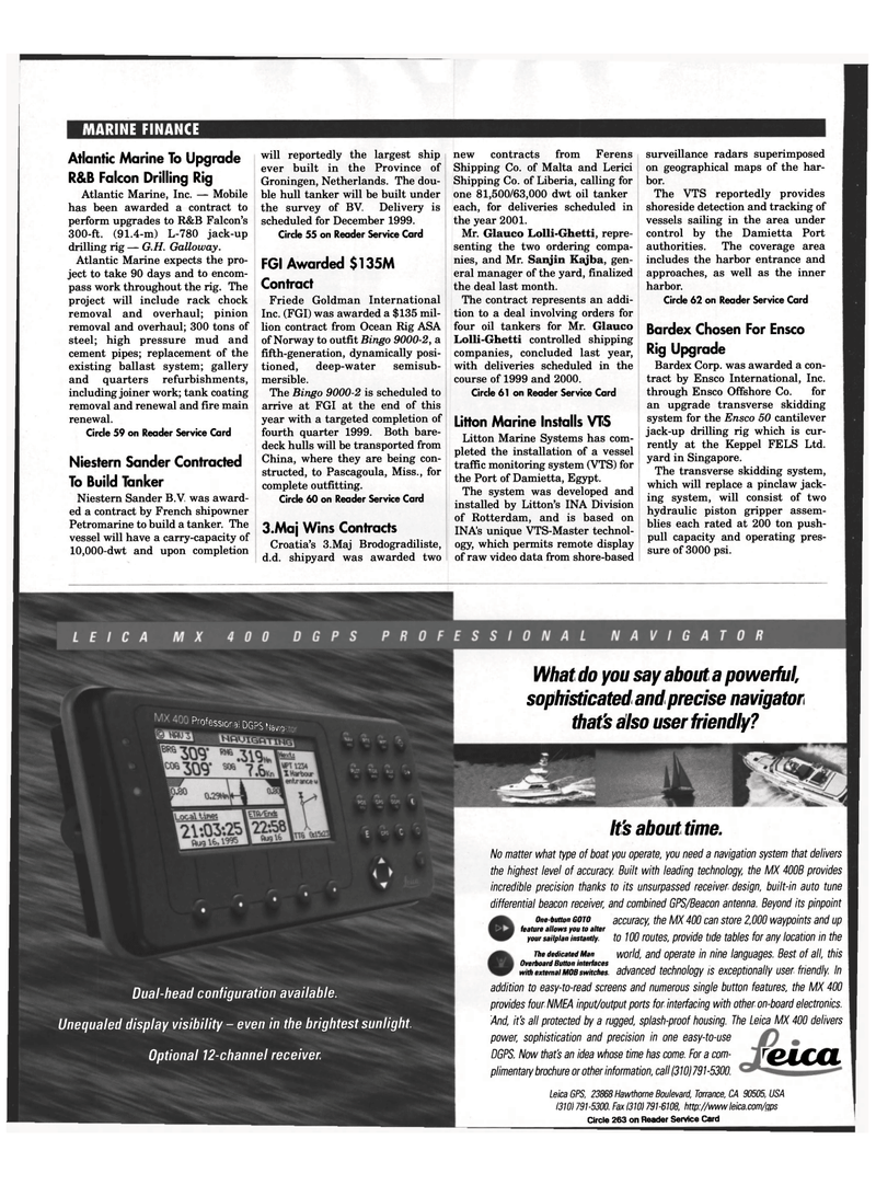 Maritime Reporter Magazine, page 14,  Jul 1998