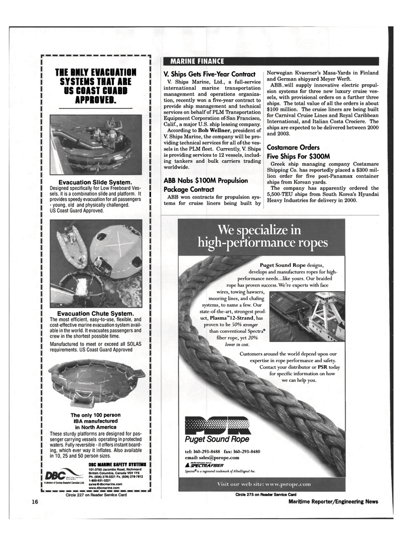 Maritime Reporter Magazine, page 16,  Jul 1998