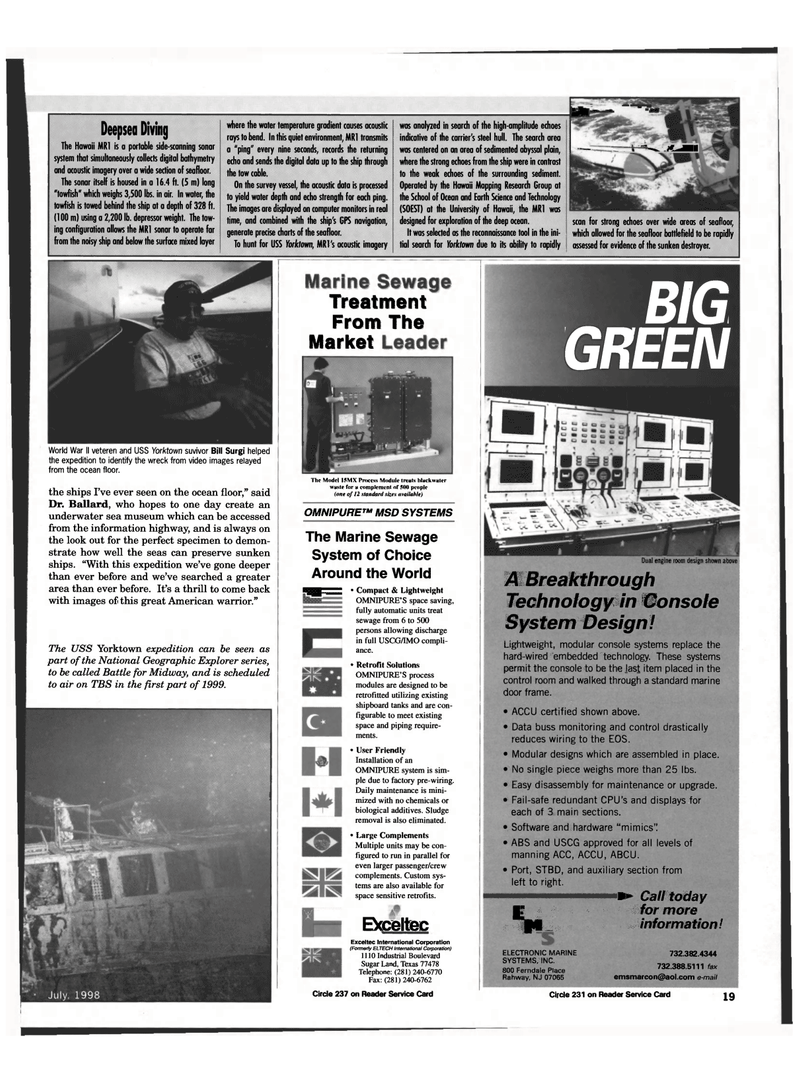 Maritime Reporter Magazine, page 19,  Jul 1998