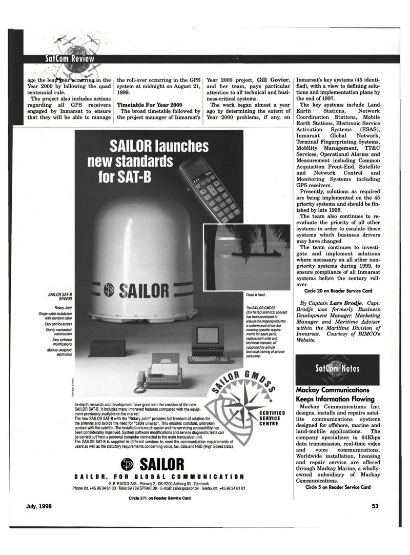 Maritime Reporter Magazine, page 53,  Jul 1998