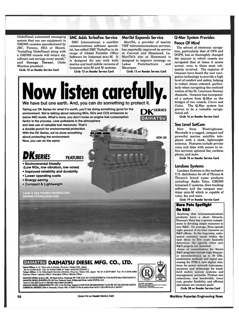 Maritime Reporter Magazine, page 58,  Jul 1998