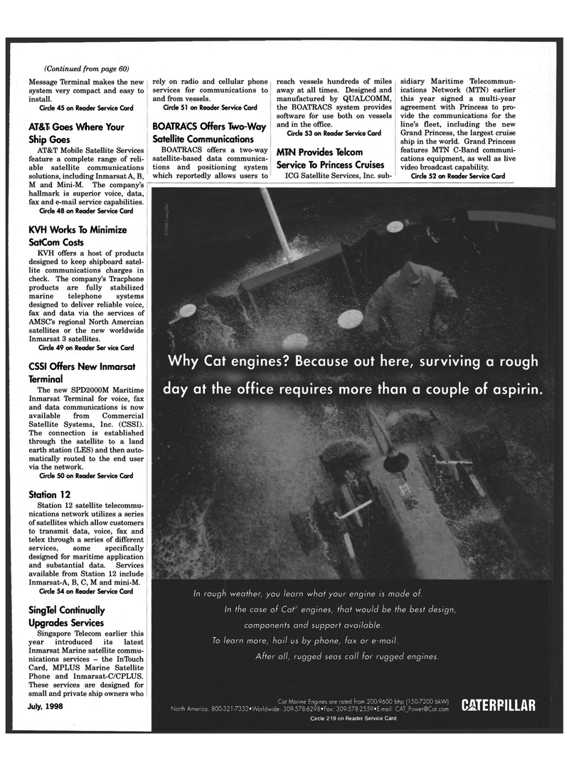 Maritime Reporter Magazine, page 67,  Jul 1998