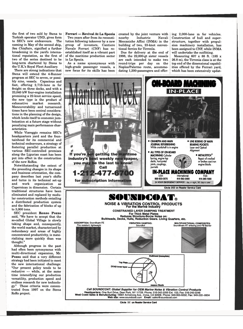 Maritime Reporter Magazine, page 77,  Jul 1998