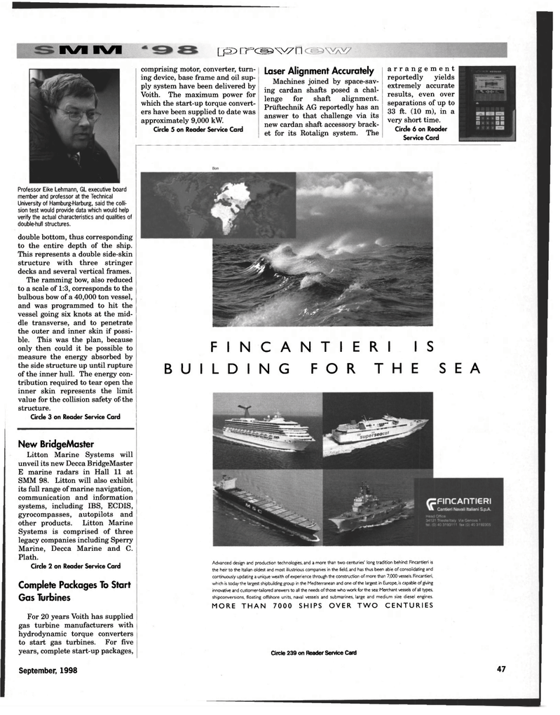 Maritime Reporter Magazine, page 47,  Sep 1998