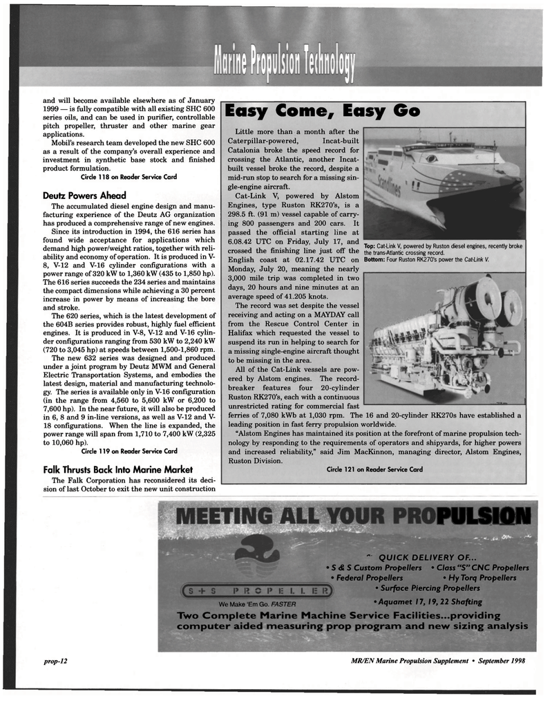 Maritime Reporter Magazine, page 58,  Sep 1998