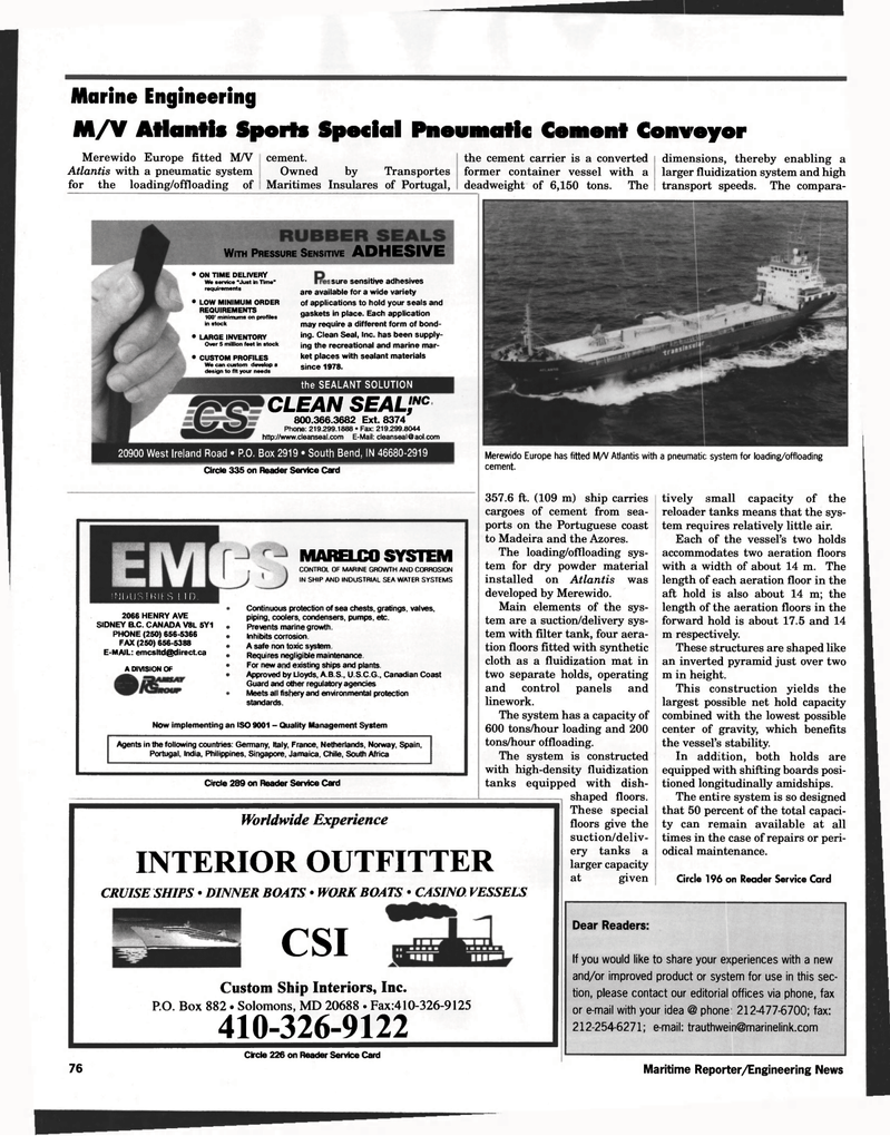 Maritime Reporter Magazine, page 94,  Sep 1998