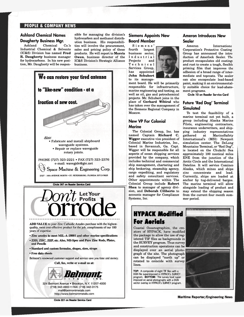 Maritime Reporter Magazine, page 106,  Oct 1998