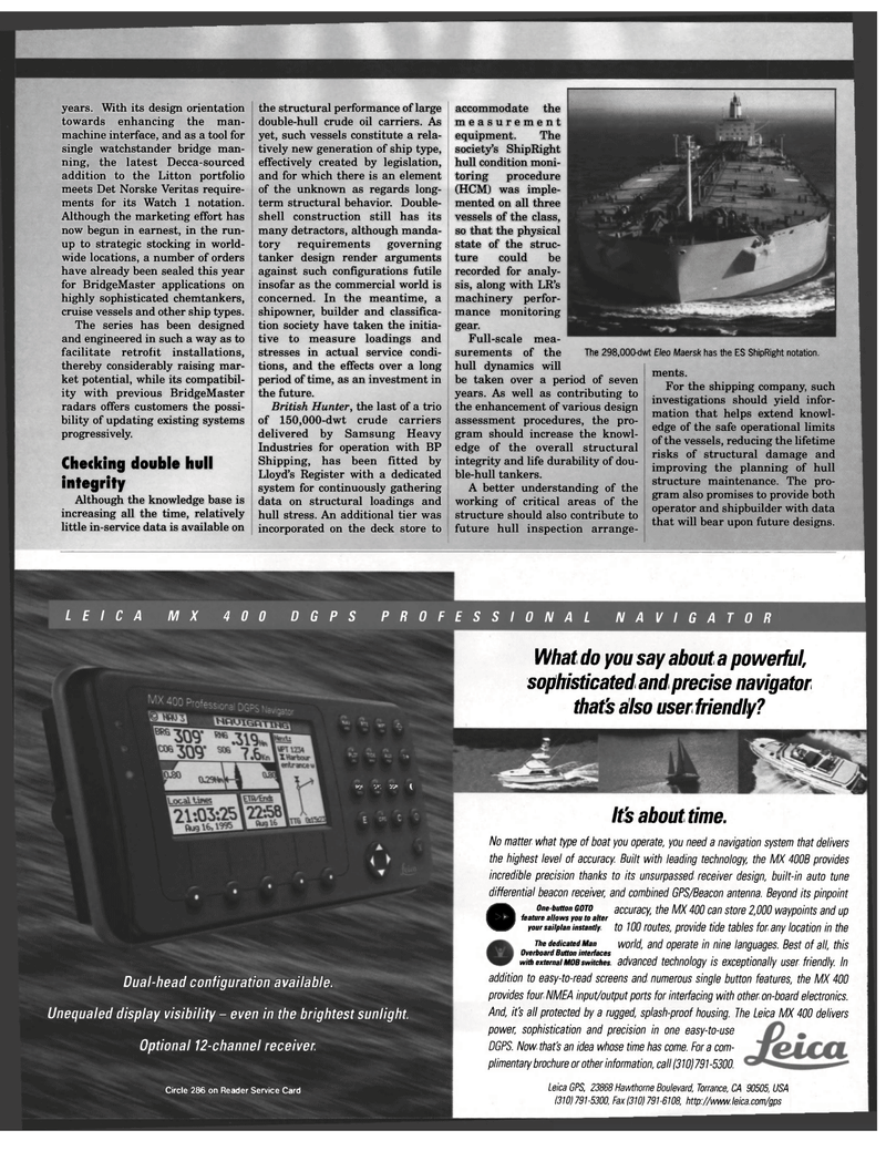 Maritime Reporter Magazine, page 10,  Oct 1998