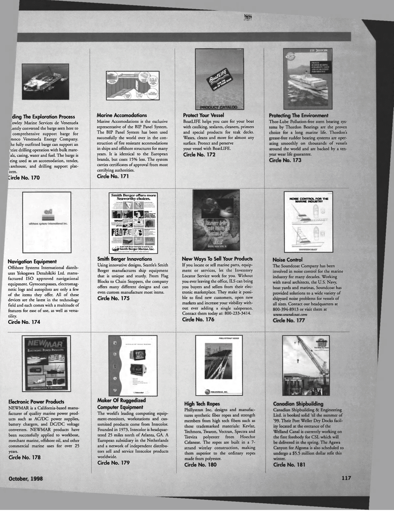 Maritime Reporter Magazine, page 119,  Oct 1998