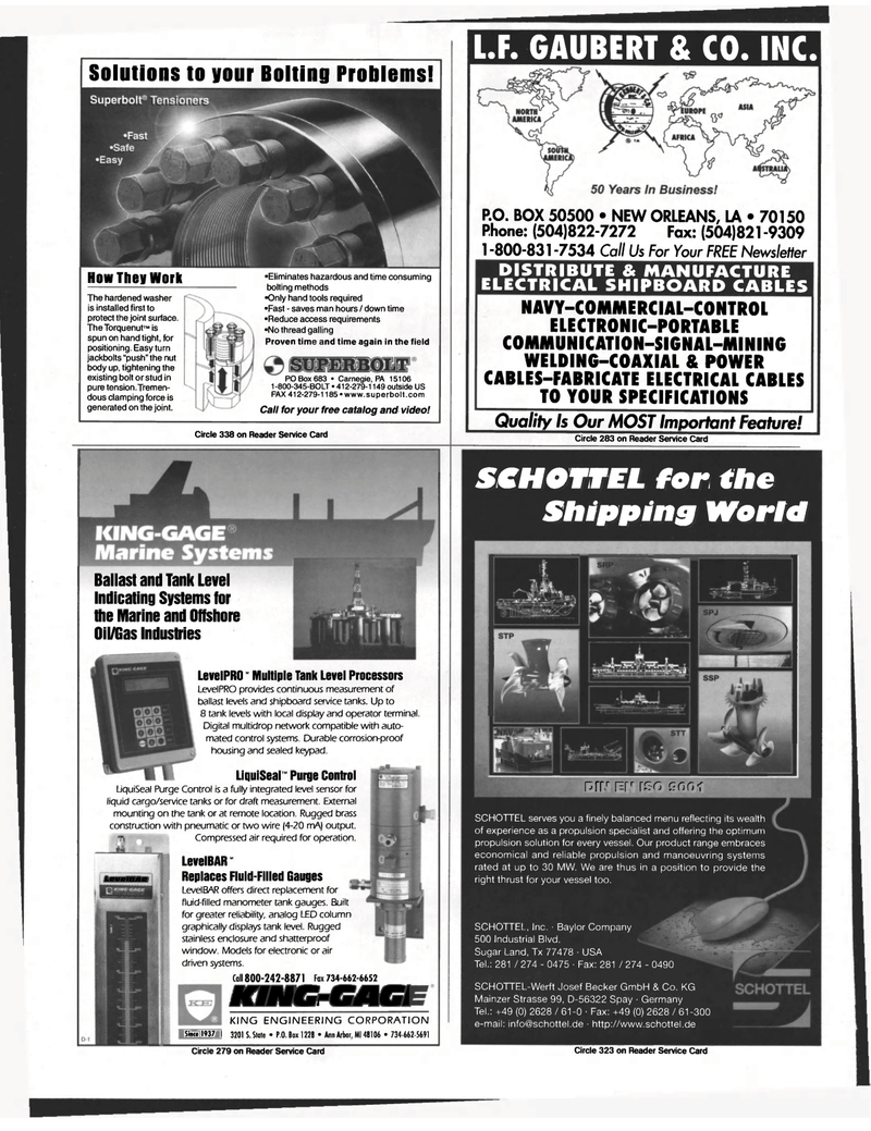 Maritime Reporter Magazine, page 28,  Oct 1998