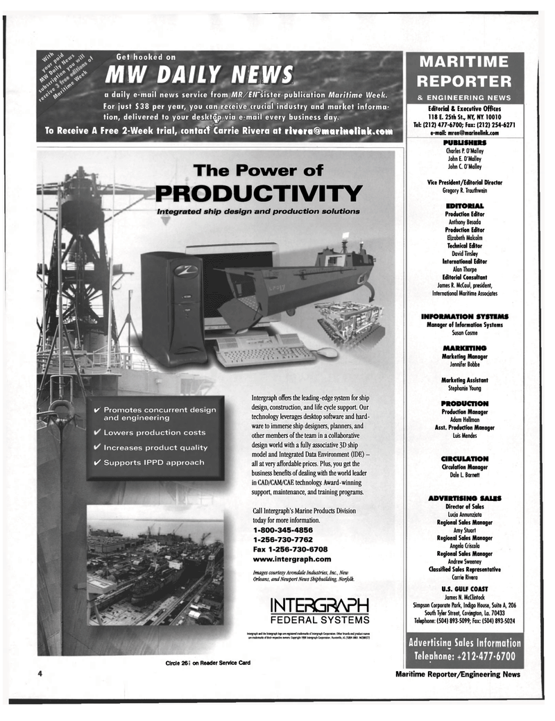 Maritime Reporter Magazine, page 4,  Oct 1998