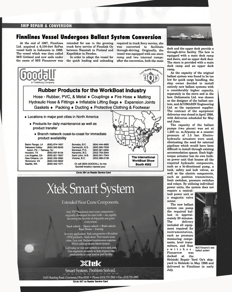 Maritime Reporter Magazine, page 106,  Nov 1998