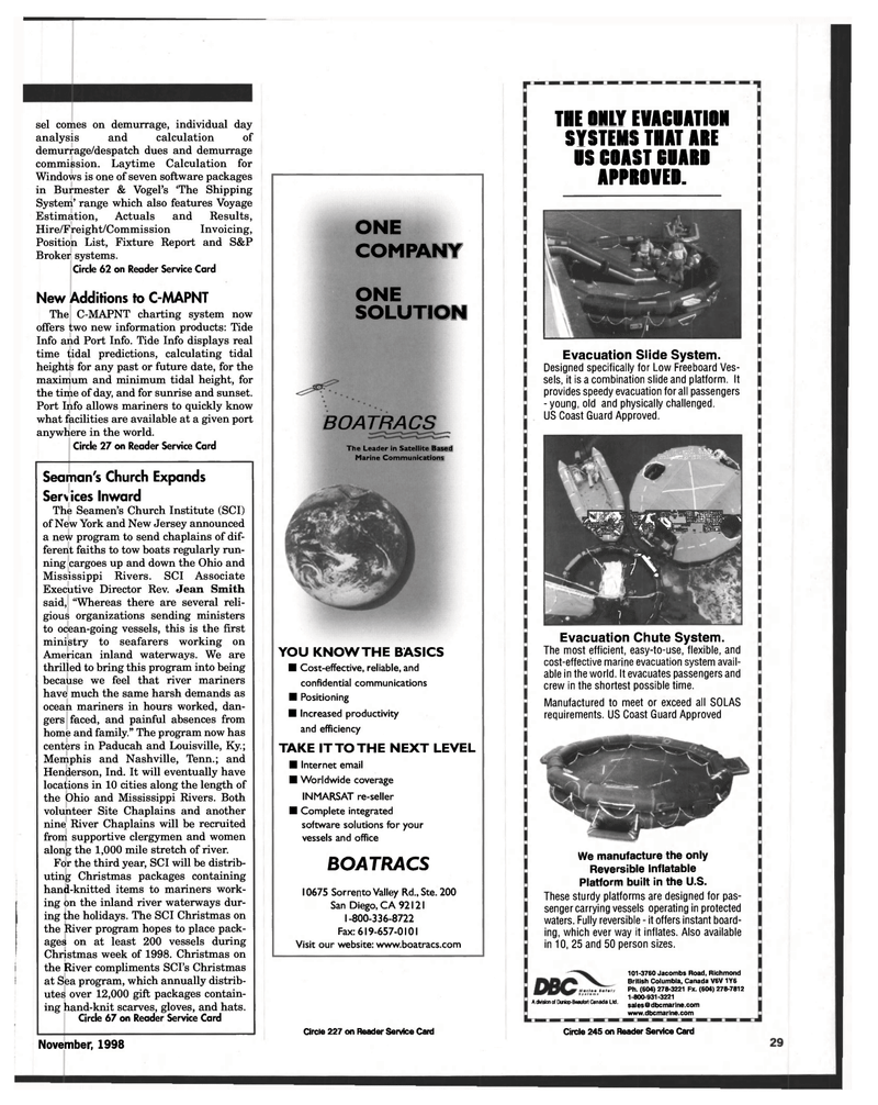 Maritime Reporter Magazine, page 31,  Nov 1998