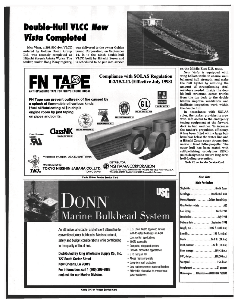 Maritime Reporter Magazine, page 32,  Nov 1998
