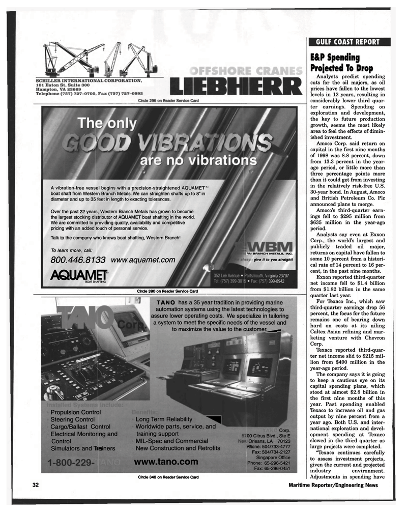Maritime Reporter Magazine, page 34,  Nov 1998