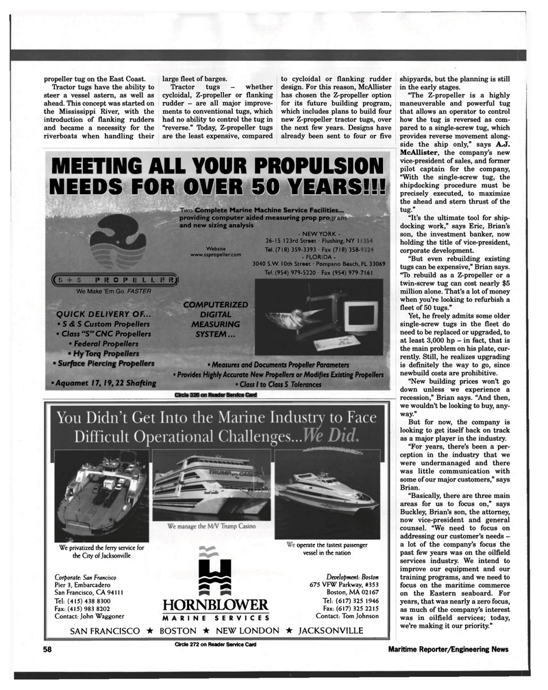 Maritime Reporter Magazine, page 58,  Nov 1998