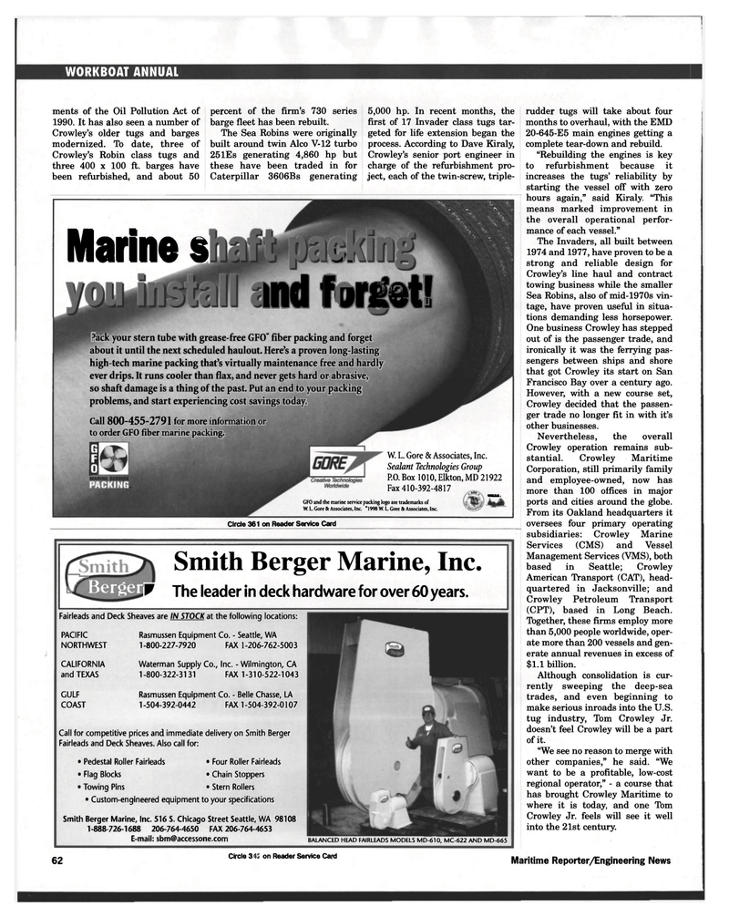 Maritime Reporter Magazine, page 62,  Nov 1998