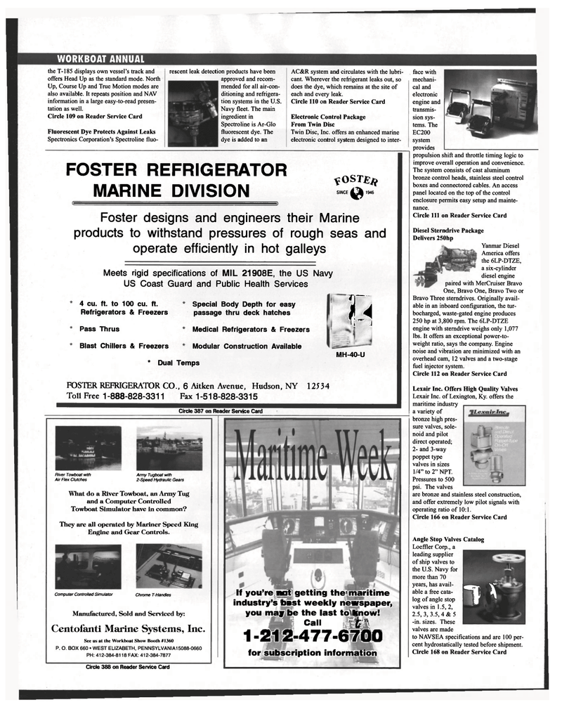 Maritime Reporter Magazine, page 82,  Nov 1998