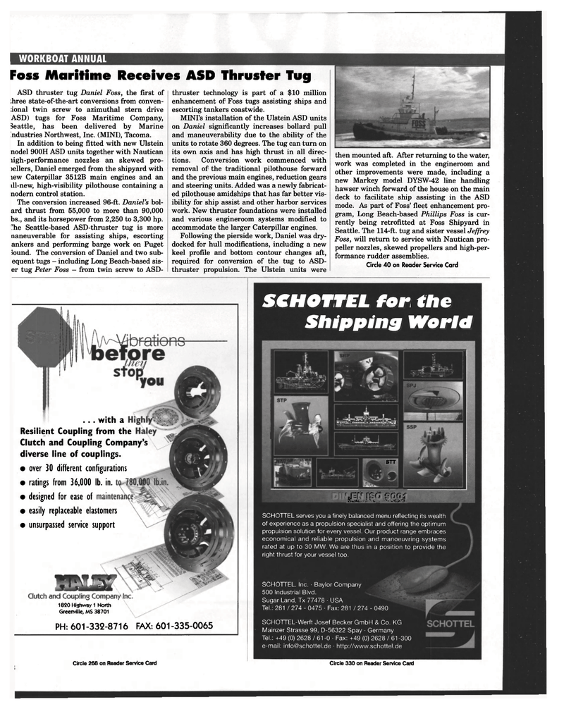 Maritime Reporter Magazine, page 88,  Nov 1998