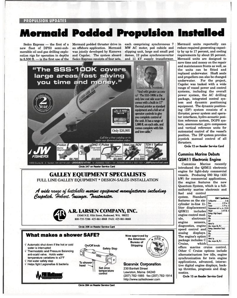 Maritime Reporter Magazine, page 22,  Dec 1998