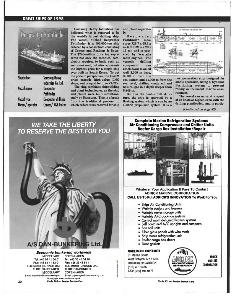 Maritime Reporter Magazine, page 32,  Dec 1998
