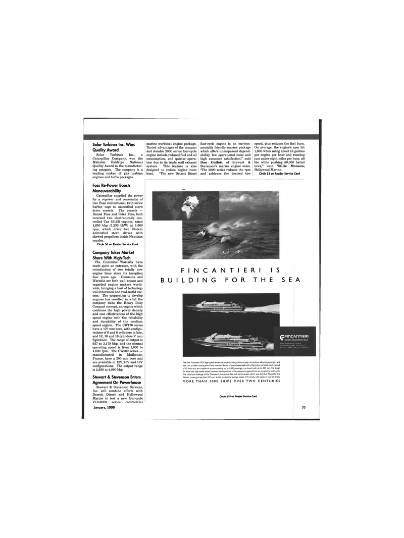 Maritime Reporter Magazine, page 35,  Jan 1999