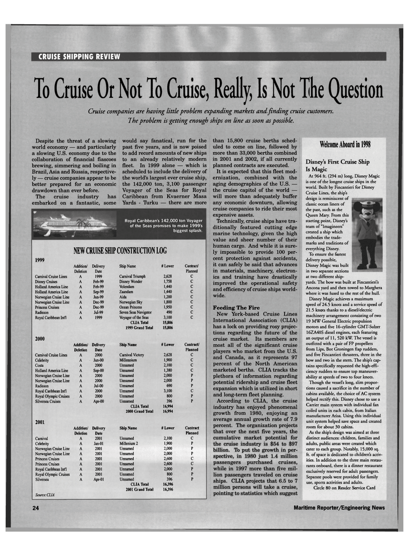 Maritime Reporter Magazine, page 27,  Feb 1999