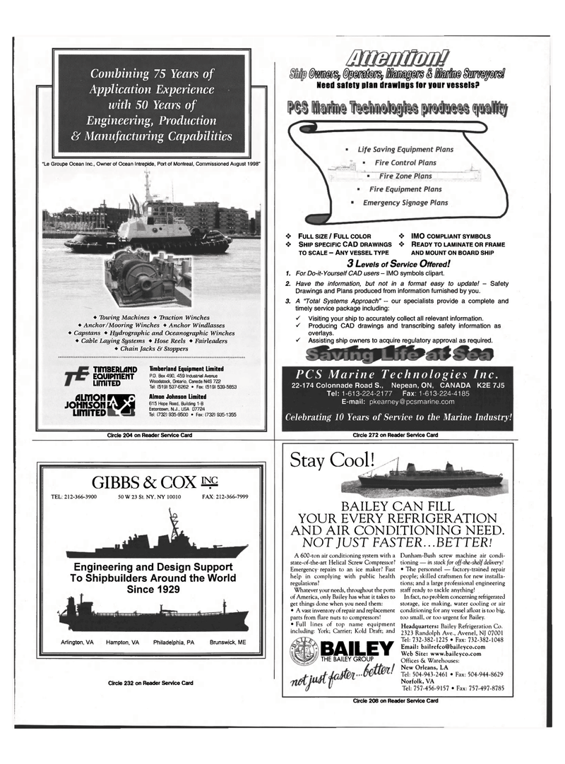 Maritime Reporter Magazine, page 44,  Feb 1999