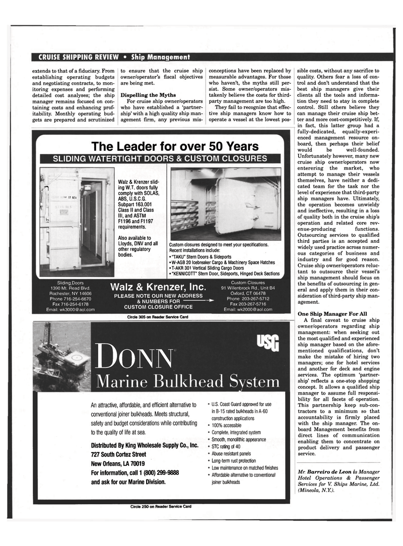Maritime Reporter Magazine, page 47,  Feb 1999