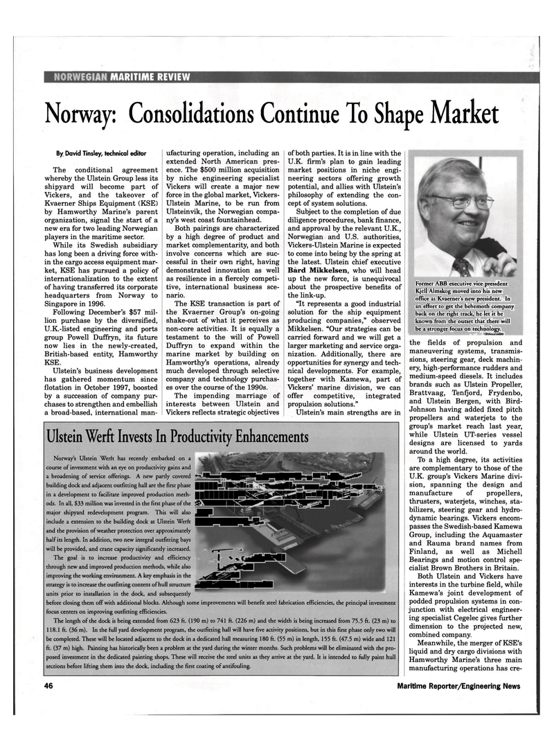 Maritime Reporter Magazine, page 49,  Feb 1999