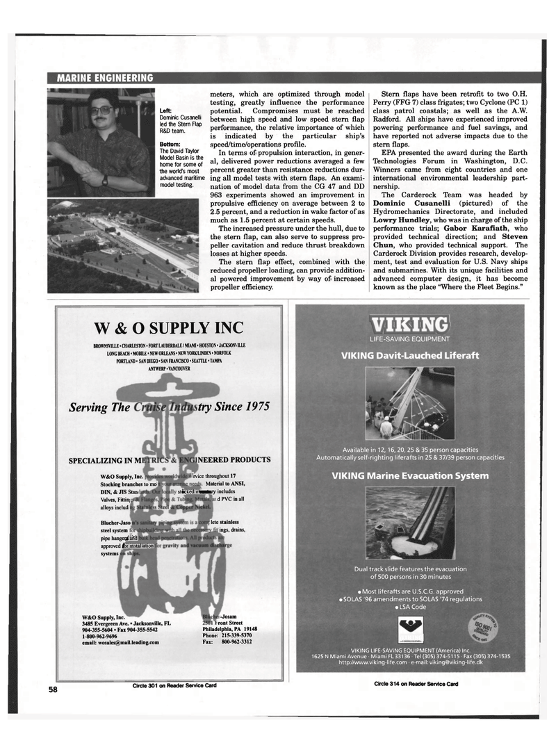 Maritime Reporter Magazine, page 61,  Feb 1999
