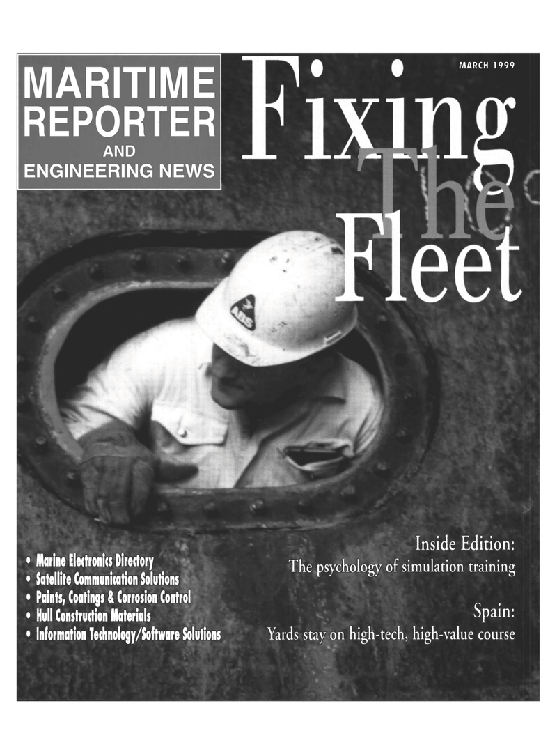 Maritime Reporter Magazine Cover Mar 1999 - 