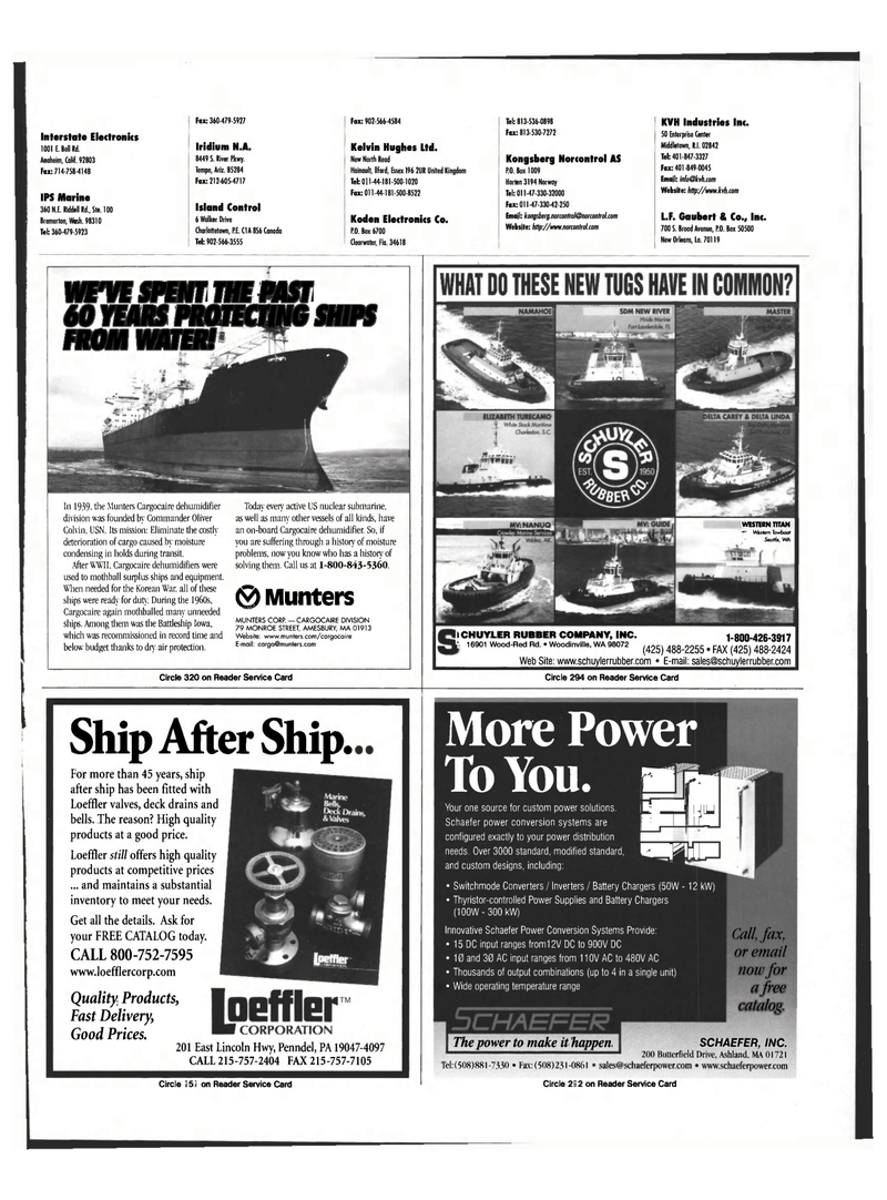 Maritime Reporter Magazine, page 53,  Mar 1999