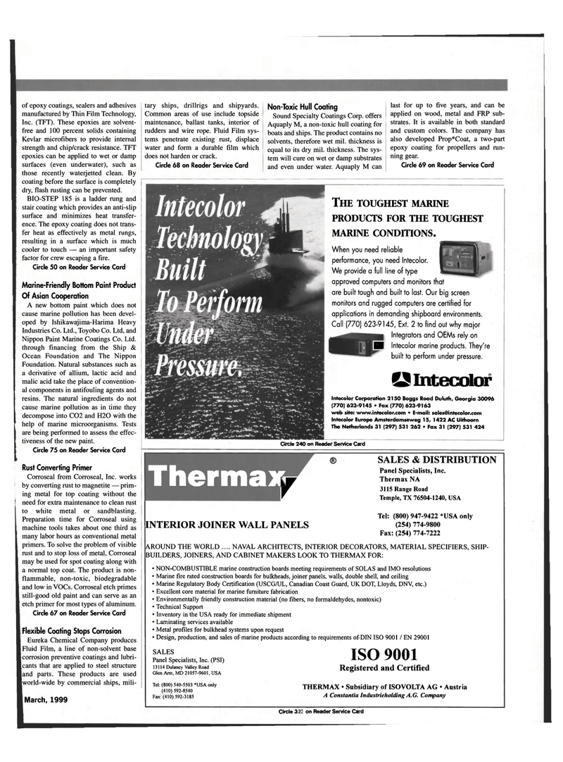 Maritime Reporter Magazine, page 61,  Mar 1999