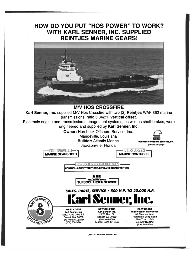 Maritime Reporter Magazine, page 4th Cover,  Mar 1999
