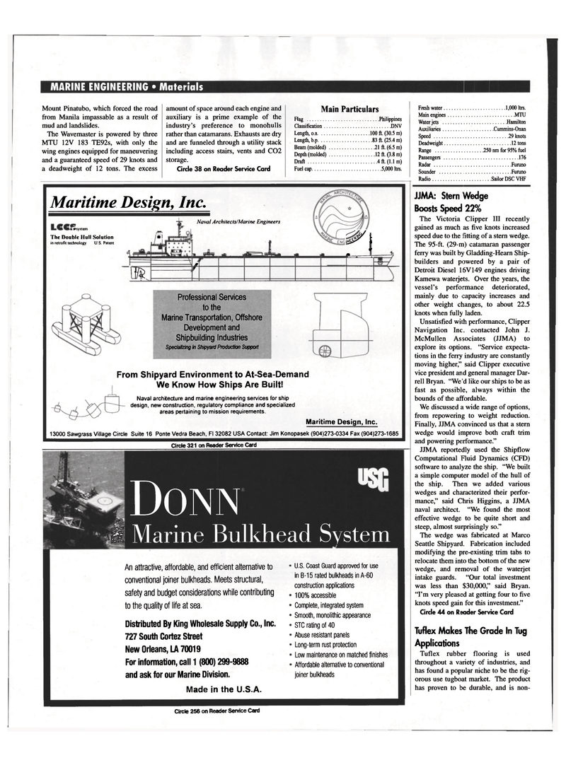 Maritime Reporter Magazine, page 28,  May 1999