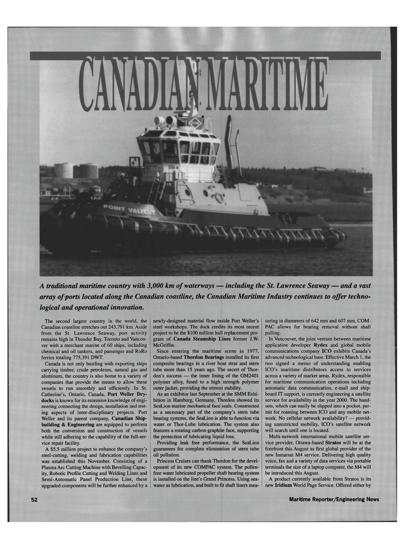 Maritime Reporter Magazine, page 52,  May 1999