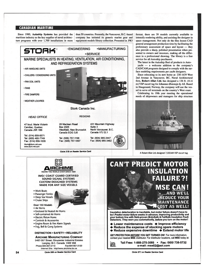 Maritime Reporter Magazine, page 54,  May 1999
