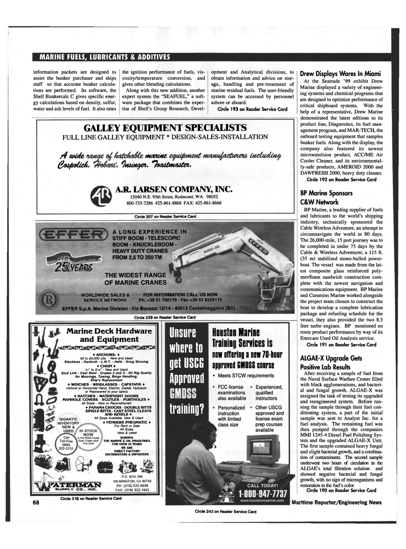 Maritime Reporter Magazine, page 66,  May 1999