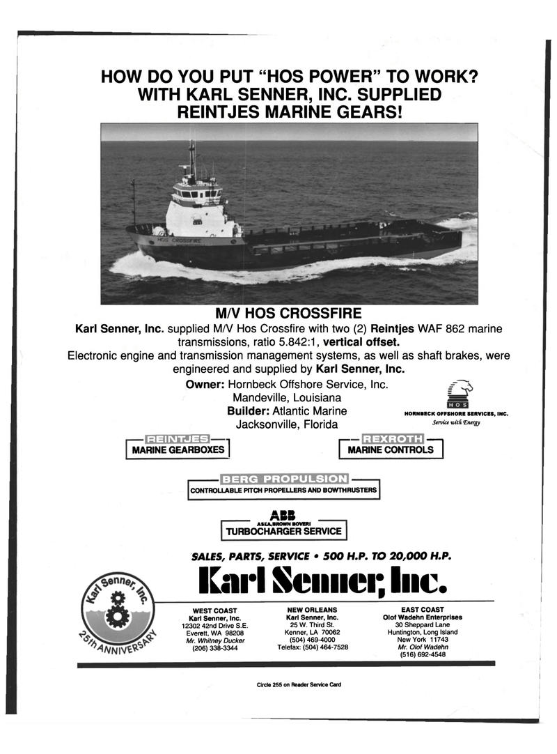 Maritime Reporter Magazine, page 4th Cover,  May 1999