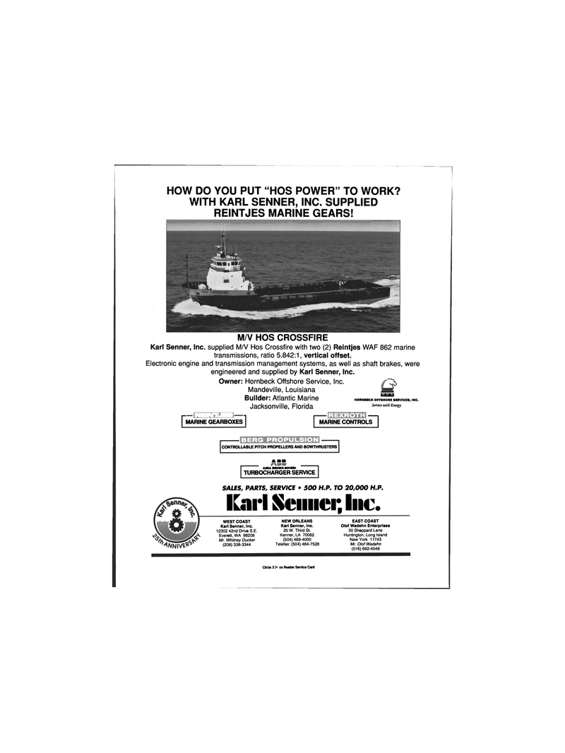 Maritime Reporter Magazine, page 2nd Cover,  Jun 1999