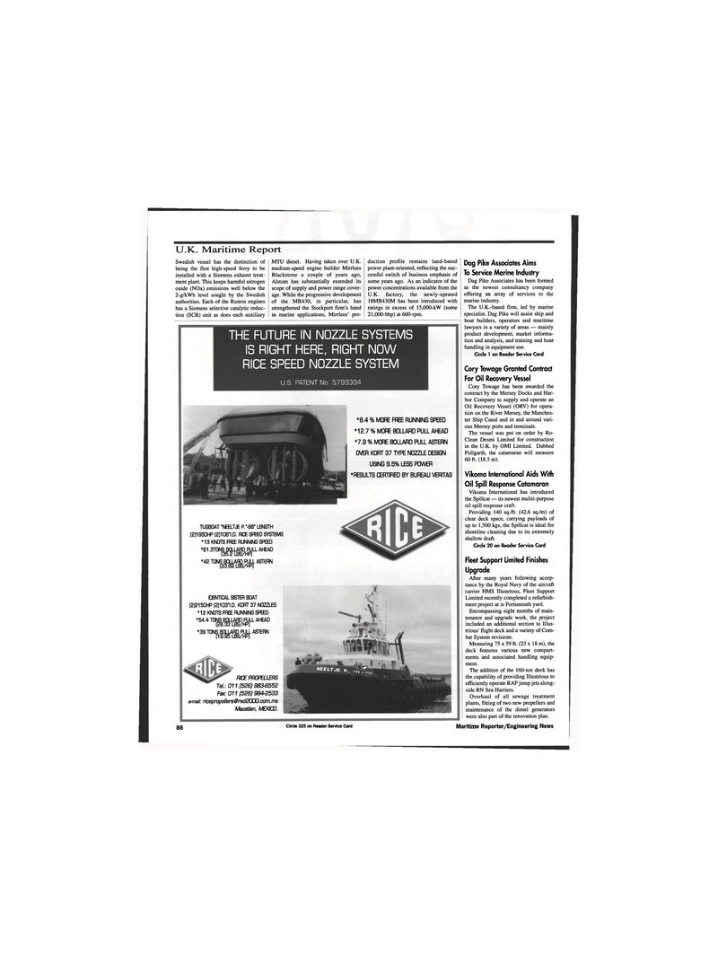 Maritime Reporter Magazine, page 84,  Jun 1999