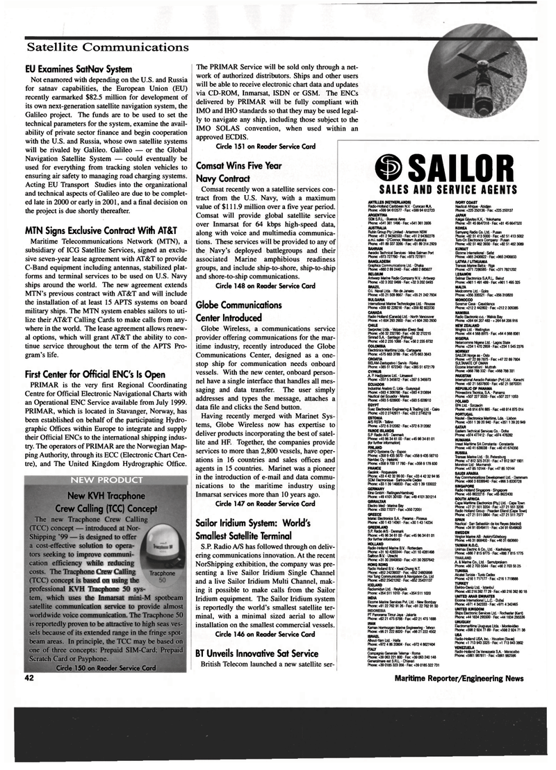 Maritime Reporter Magazine, page 42,  Jul 1999